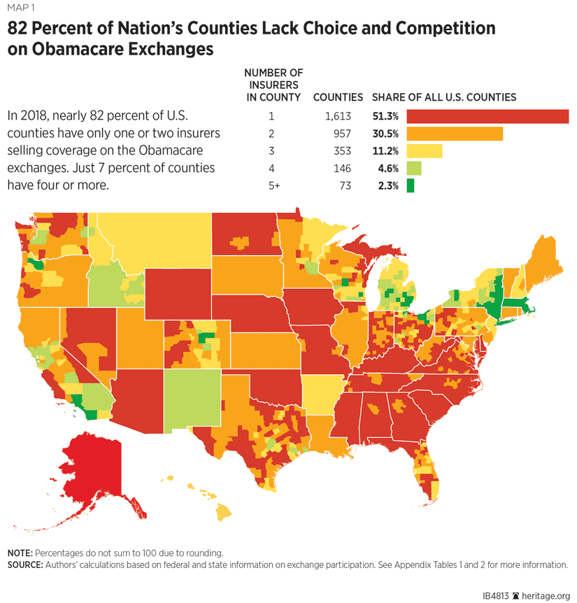 2018 Obamacare Health Insurance Exchanges: Competition and ...